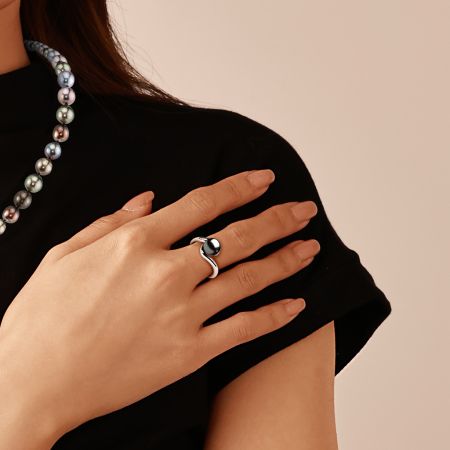 Bague Fiançailles Perle