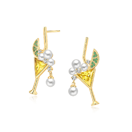 Clous d'Oreilles Perle Cocktail