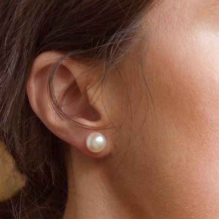 Clous d'Oreilles Perles d'Eau Douce