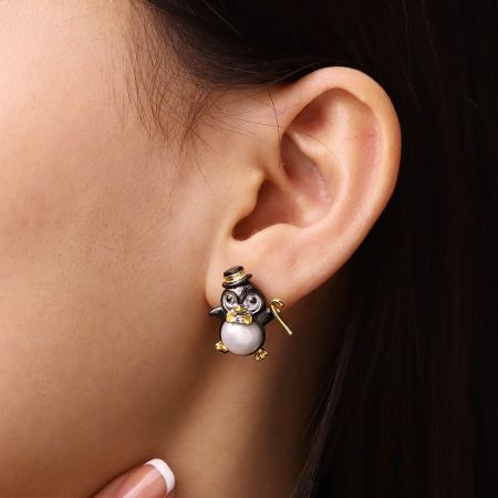 Clous d'Oreilles Pingouin