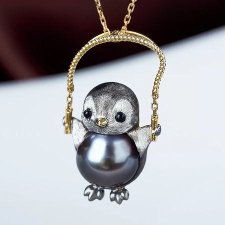 Collier Pingouin Sautant