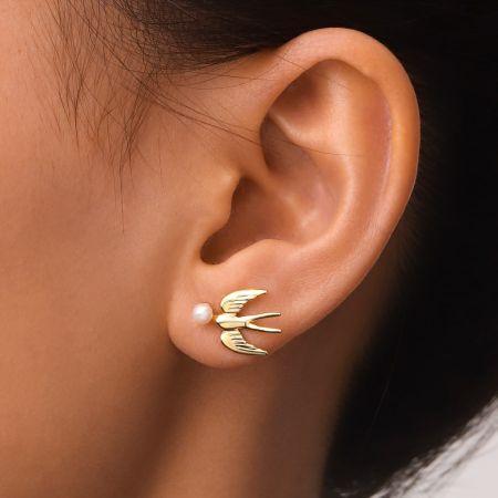 Boucles d'Oreilles Oiseaux Volants