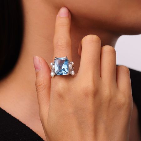 Blue Sparkle Ring
