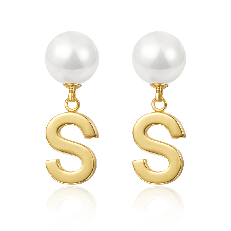 Boucles d'Oreilles Lettre Personnalisée