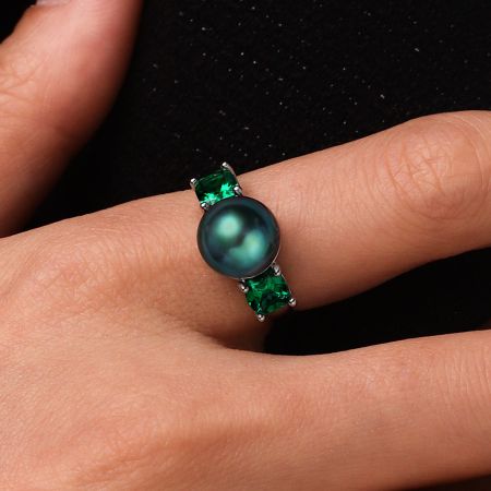 Bague Fiançailles Perle