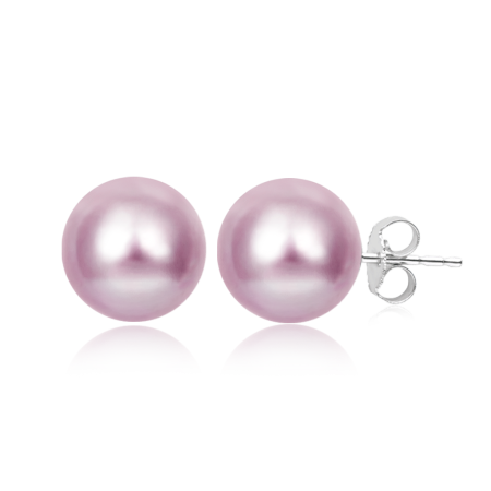 Boucles d'Oreilles Perle Ronde Noire