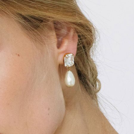 Boucles d'Oreilles Mariage en Perle