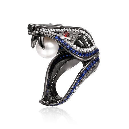 Snake Pearl Ring