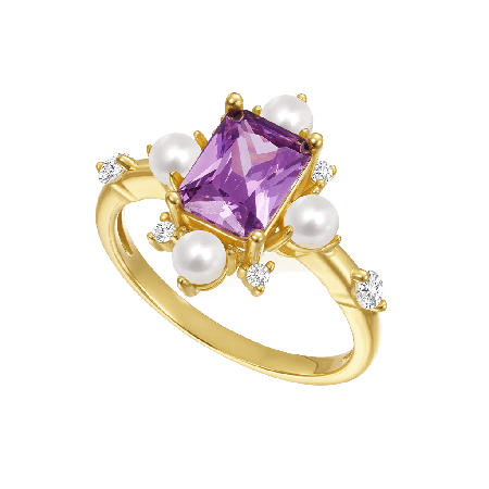 Purple Amethyst Ring