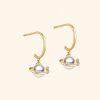 Boucles d'Oreilles Blanches
