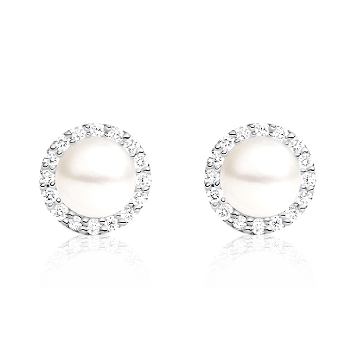 Boucles d'Oreilles Perle d'Eau Douce