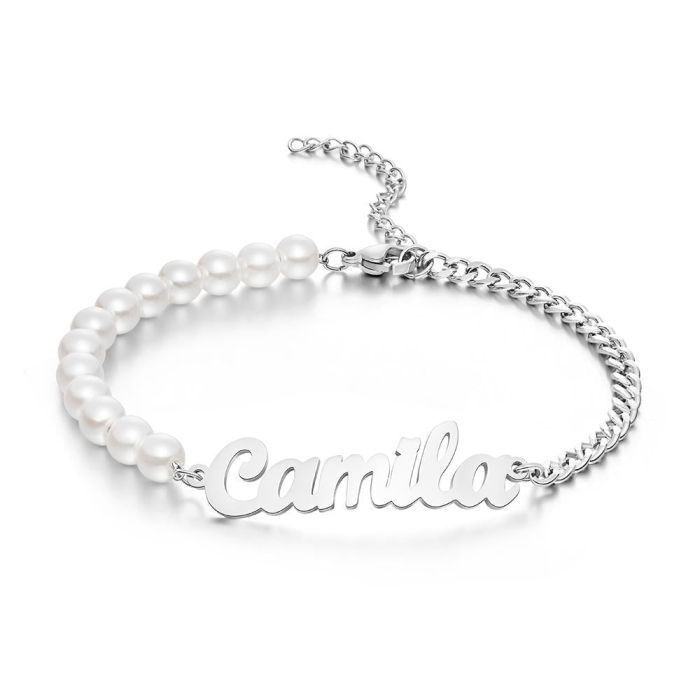 Bracelet Nom Personnalisé en Perle