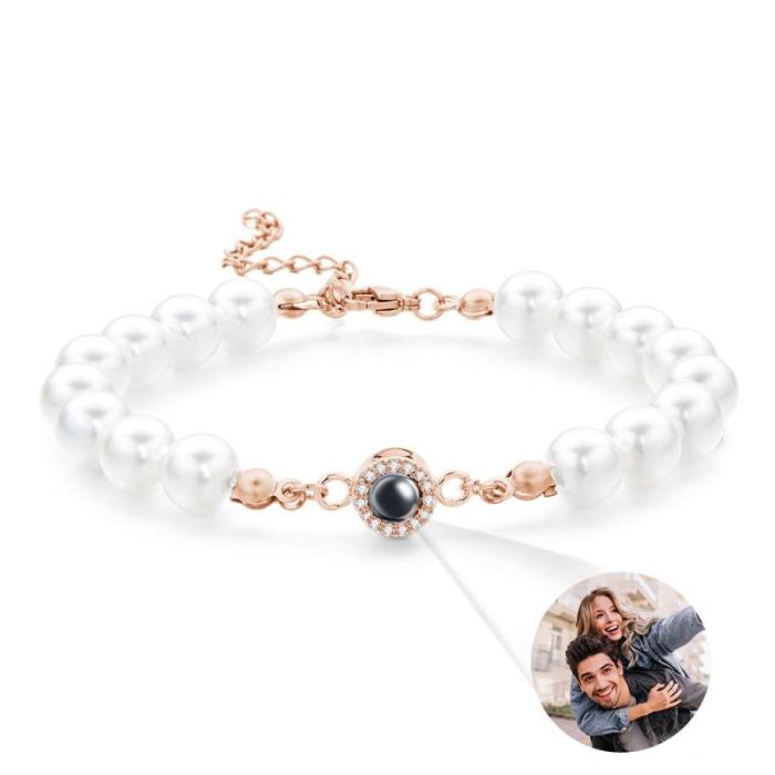 Bracelet Photo Personnalisé Perle