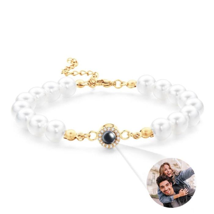 Bracelet Photo Personnalisé Perle