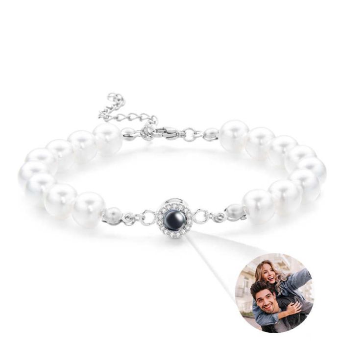 Bracelet Photo Personnalisé Perle
