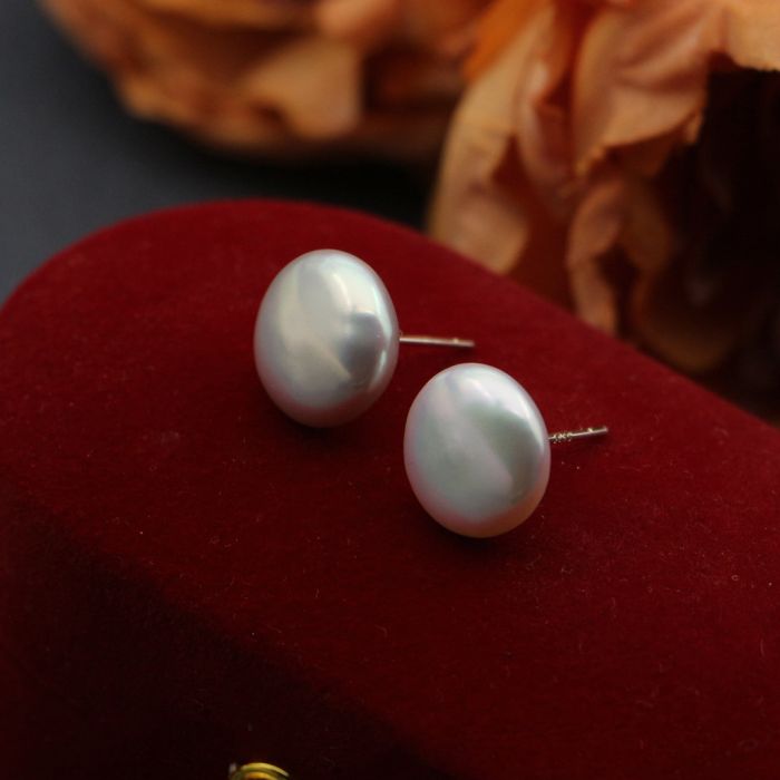 Clous d'Oreilles Perle d'Eau Douce Buttons