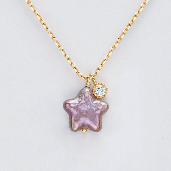 Collier Perle d'Eau Douce Étoile