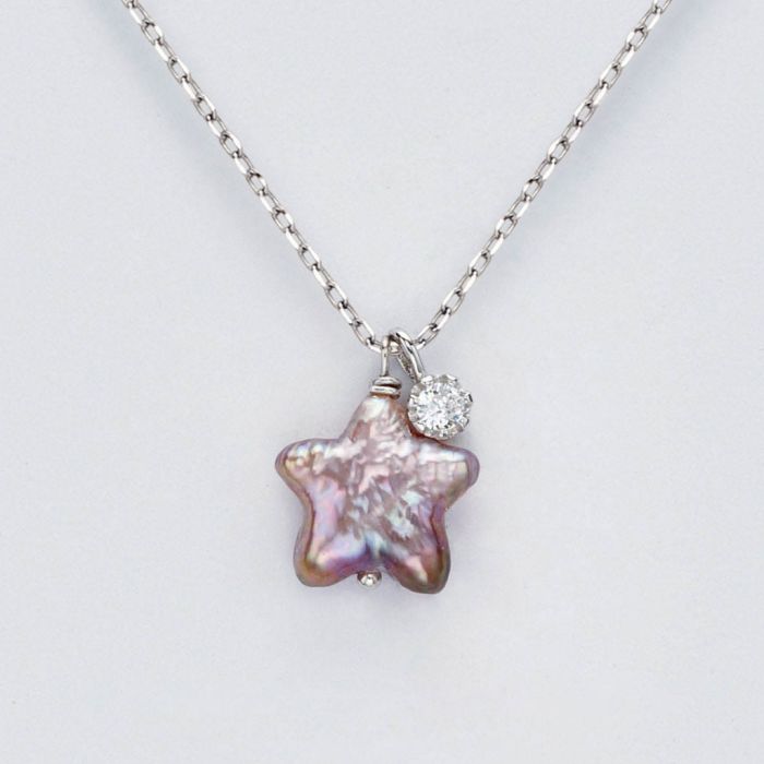 Collier Perle d'Eau Douce Étoile