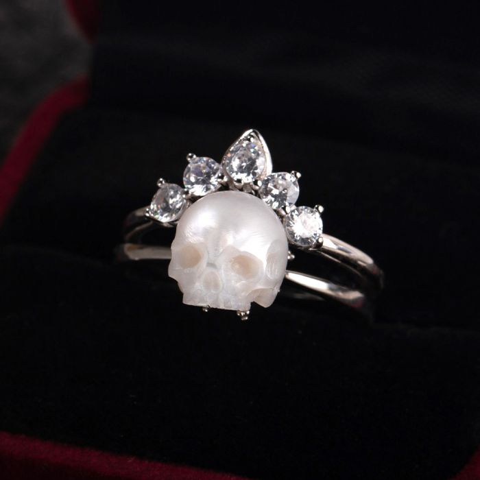 Bague Couronne de Crâne