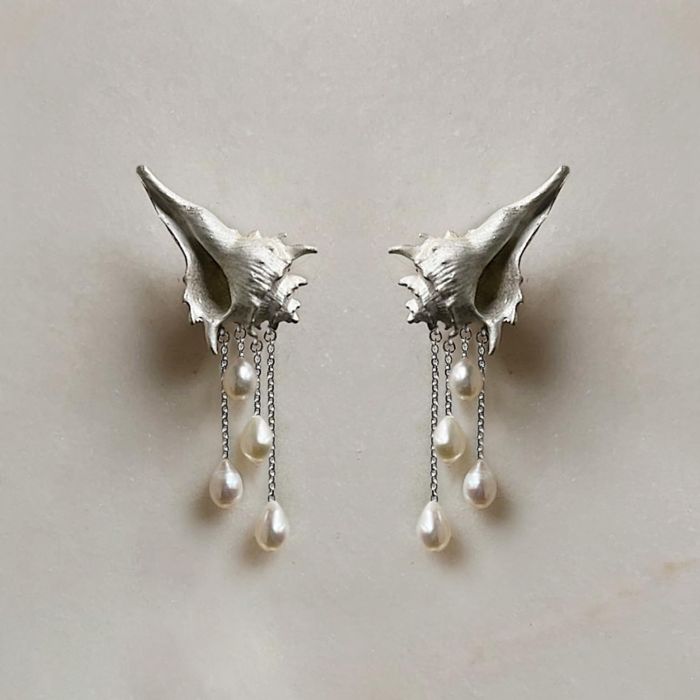 Boucles d'Oreilles Conque