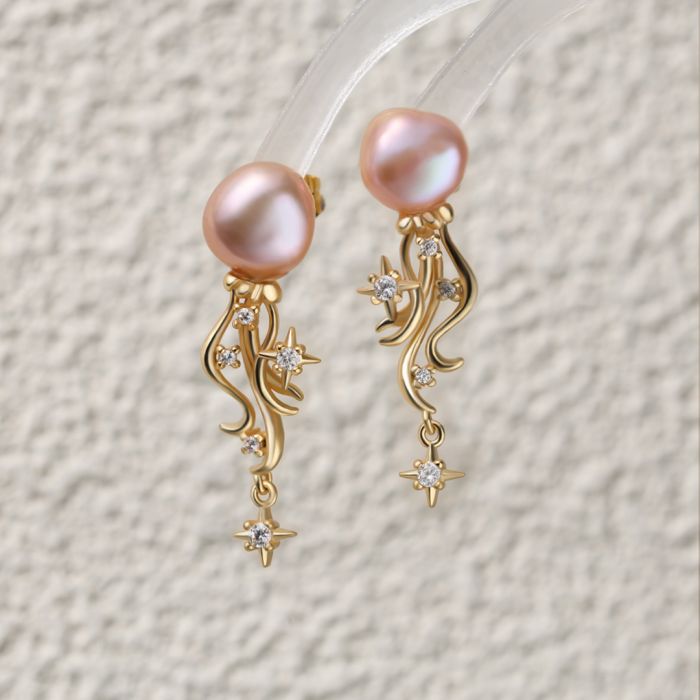 Boucles d'Oreilles Méduse