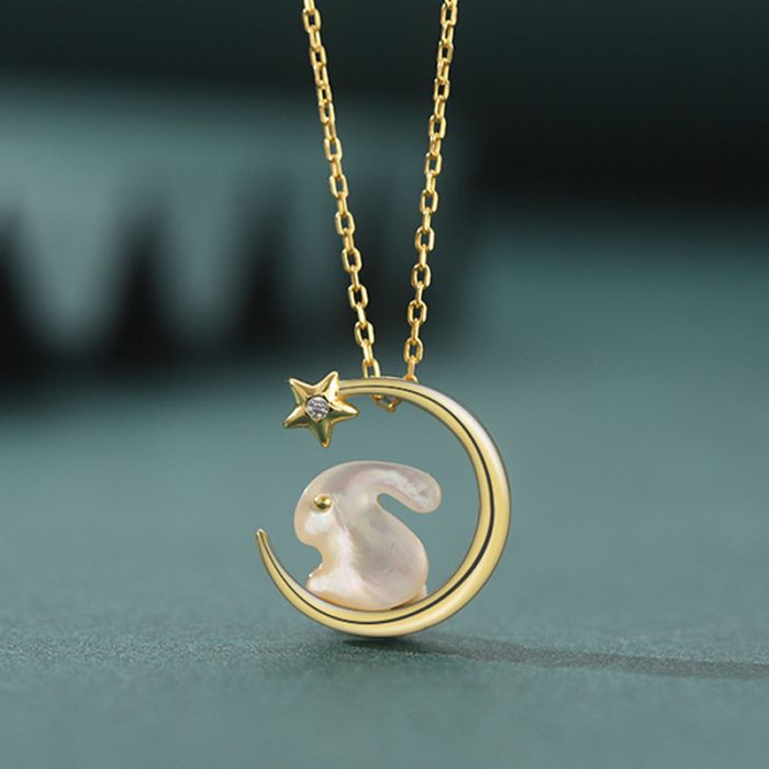 Collier Lapin Lune