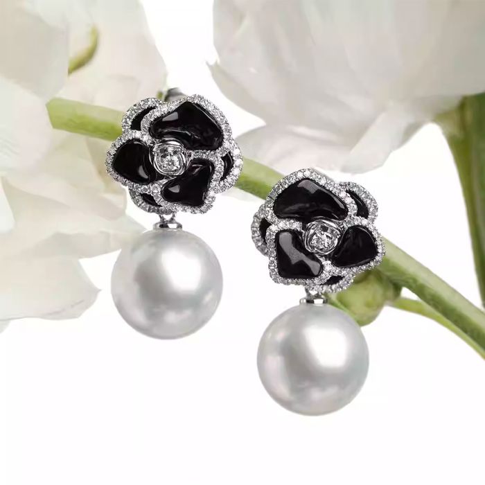 Boucles d'Oreilles Rose