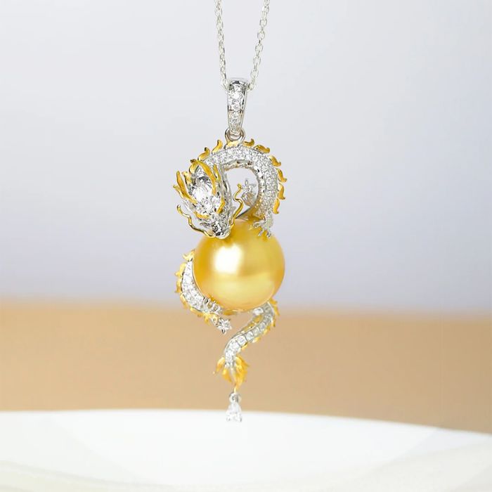 Collier Perle Dragon