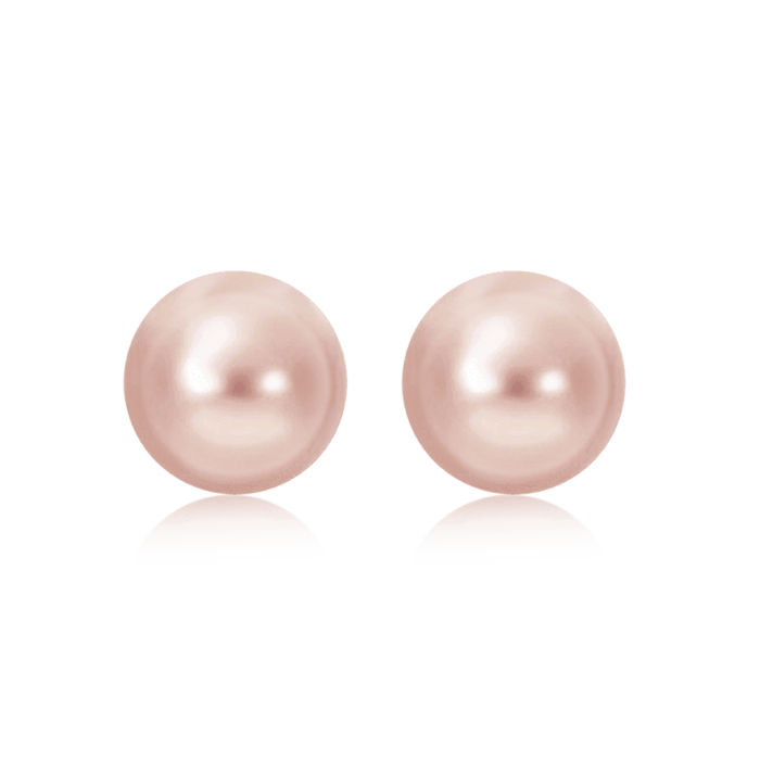Clous d'Oreilles Perle Rose