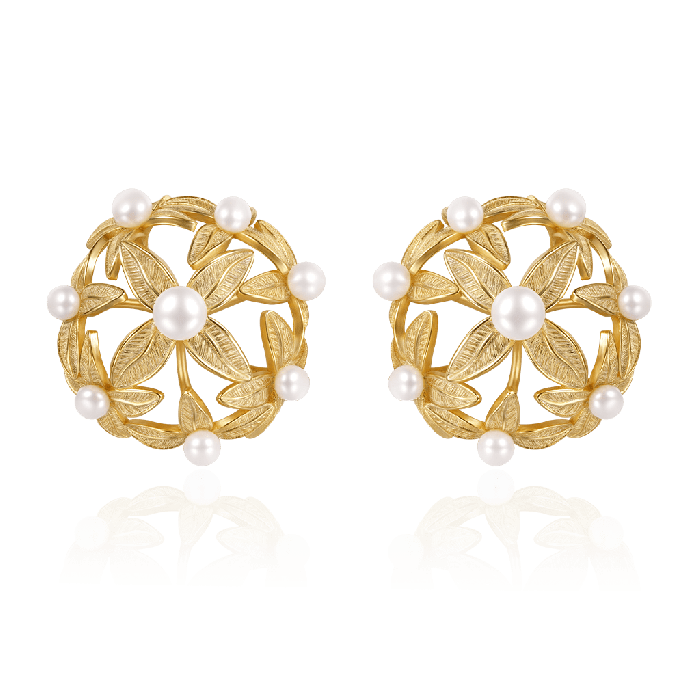 Clous d'Oreilles Hortensias