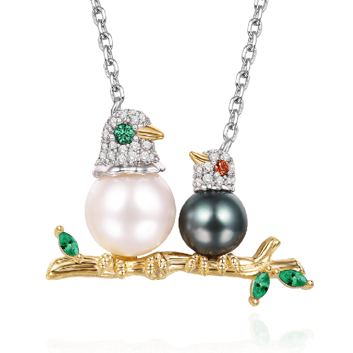 Collier Oiseau et Son Enfant