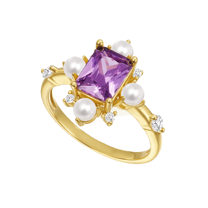 Purple Amethyst Ring
